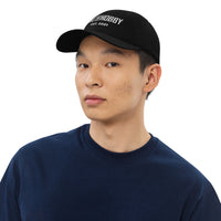 Product mockup - black baseball cap front